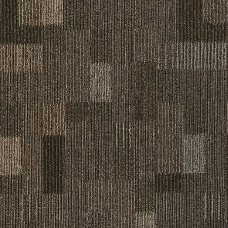 Mohawk Basics 24" x 24" Carpet Tile with EnviroStrand™ PET Fiber in Coffee (96 sq ft per carton)