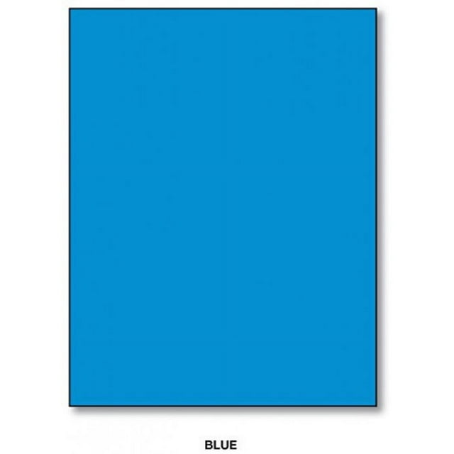 Mohawk BriteHue Bright Color Paper | Blue | 24lb Bond / 60lb Text Paper |  8.5" x 11" (Letter Size) | 100 Sheets Per Pack