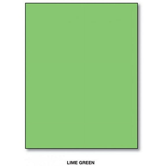Mohawk BriteHue Bright Color Paper | Lime Green | 24lb Bond / 60lb Text Paper | 8.5" x 11" (Letter Size) | 100 Sheets Per Pack