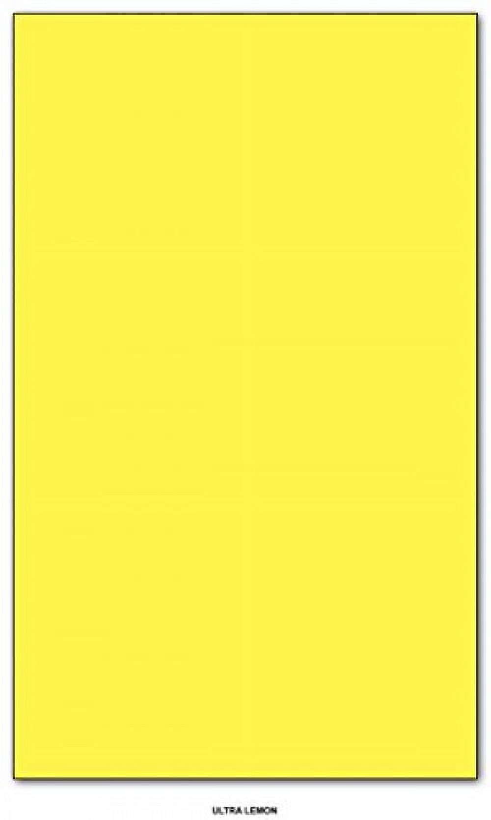 Mohawk BriteHue Bright Color Paper | Ultra Lemon | 24lb Bond / 60lb Text Paper | 8.5" x 14" (Legal Size) | 100 Sheets Per Pack - image 1 of 2