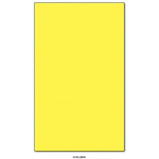 Mohawk BriteHue Bright Color Paper | Ultra Lemon | 24lb Bond / 60lb Text Paper | 8.5" x 14" (Legal Size) | 100 Sheets Per Pack
