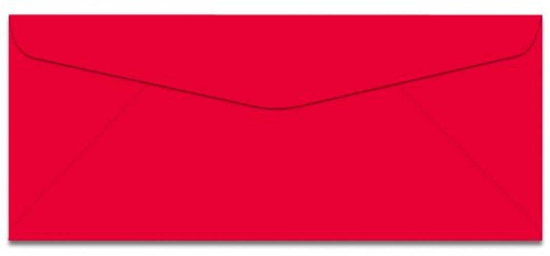 Mohawk BriteHue - No. 10 Envelopes - RED - Great for Mailing Letters, Business Memos, Invitations, Invoices, Bills - 4 1/8" x 9 1/2" - 500 Per Pack