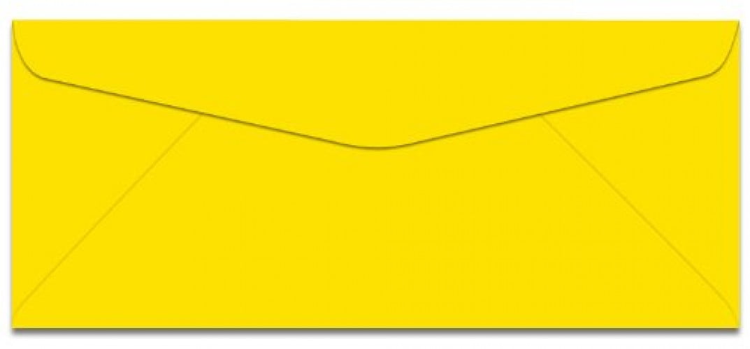 Mohawk BriteHue - No. 10 Envelopes - YELLOW - Great for Mailing Letters, Business Memos, Invitations, Invoices, Bills - 4 1/8" x 9 1/2" - 500 Per Pack