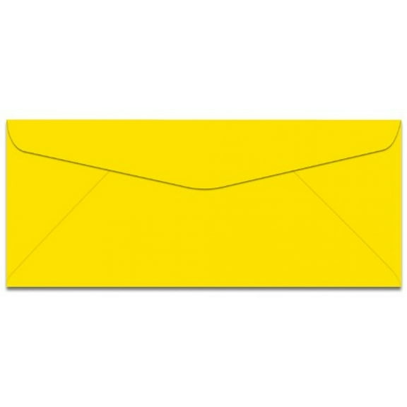 Mohawk BriteHue - No. 10 Envelopes - YELLOW - Great for Mailing Letters, Business Memos, Invitations, Invoices, Bills - 4 1/8" x 9 1/2" - 500 Per Pack