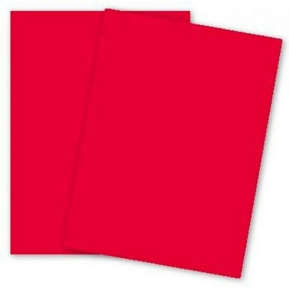 Mohawk BriteHue - RED - 8.5 x 11 Card Stock Paper - 65lb Cover - 250 PK