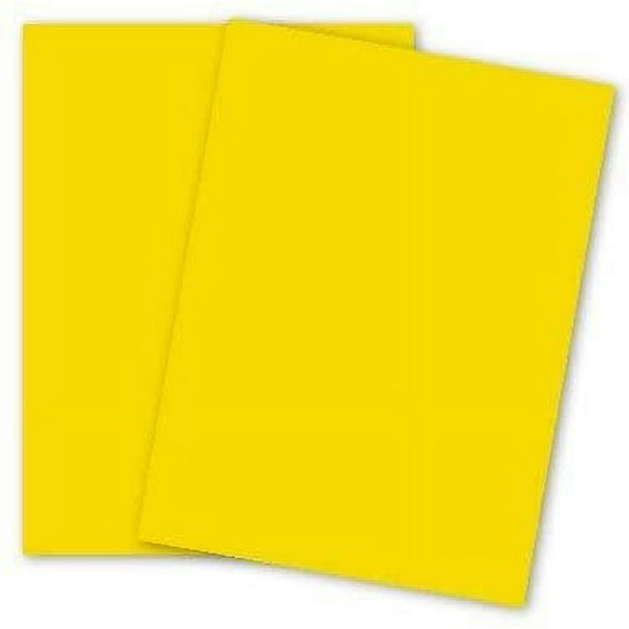 Mohawk BriteHue - SUN YELLOW - 11 x 17 Card Stock Paper - 65lb Cover - 250 PK