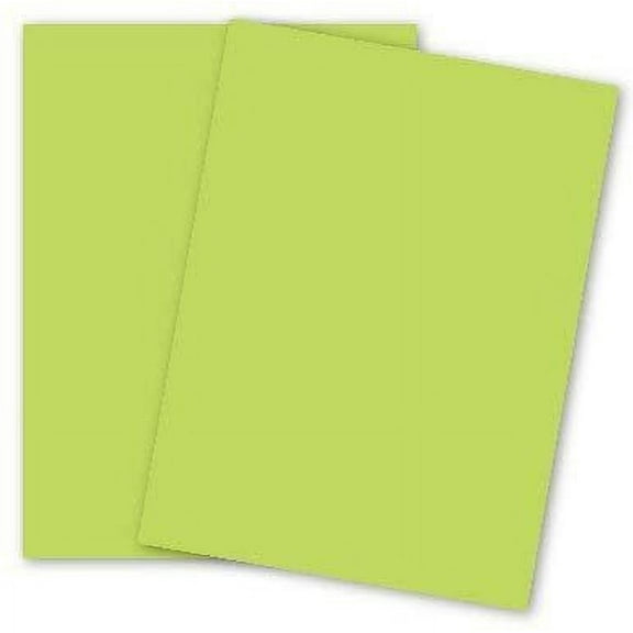 Mohawk BriteHue - ULTRA LIME - 8.5 x 11 Card Stock Paper - 65lb Cover - 250 PK