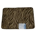thumbnail image 1 of Mohawk Cloud Luxurious Memory Foam Brown Zebra Bath Mat Skid Resistant Throw Rug, 1 of 2