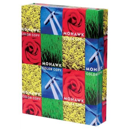 Mohawk Color Copy 98 Paper and Cover Stock, 98 Bright, 8.5 x 11, Bright White, 500/Ream