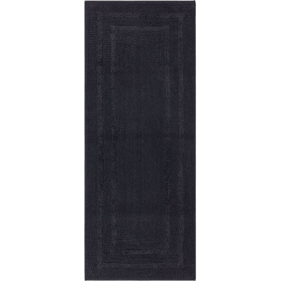 Mohawk Cotton Bath Mat Soft Absorbent Quick Dry Machine Washable Bathroom Mat, Charcoal, 24" x 60"
