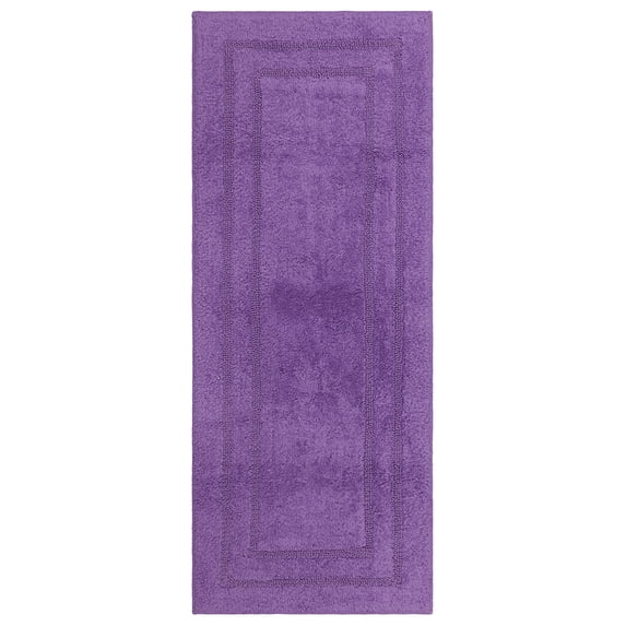 Mohawk Cotton Bath Mat Soft Absorbent Quick Dry Machine Washable Bathroom Mat, Grape, 24" x 60"