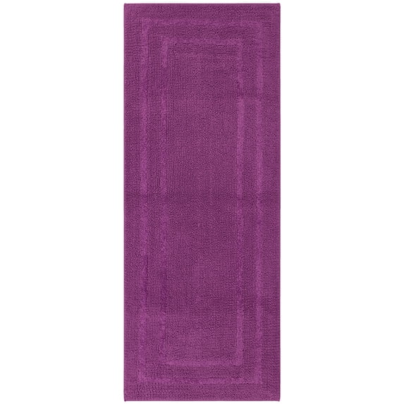 Mohawk Cotton Bath Mat Soft Absorbent Quick Dry Machine Washable Bathroom Mat, Magenta, 24" x 60"