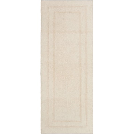 Mohawk Cotton Bath Mat Soft Absorbent Quick Dry Machine Washable Bathroom Mat, Natural, 24" x 60"
