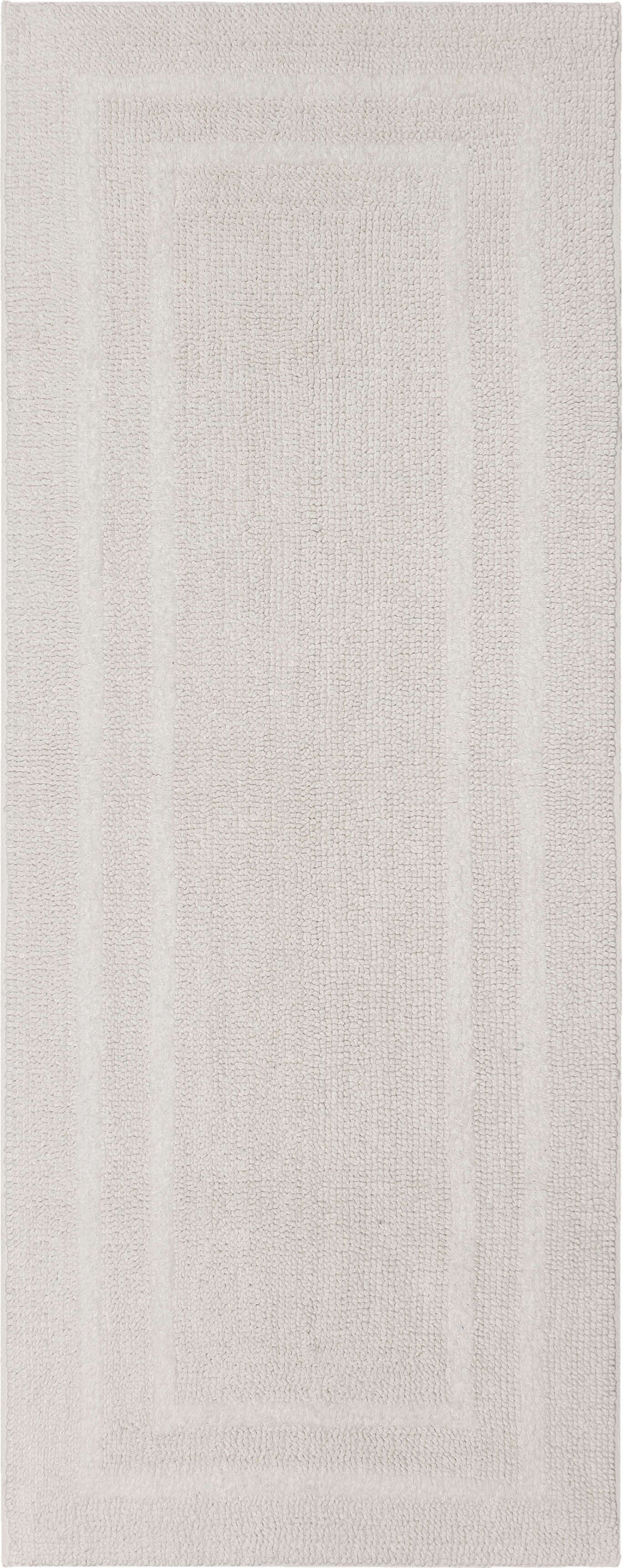 Mohawk Cotton Bath Mat Soft Absorbent Quick Dry Machine Washable Bathroom Mat, White, 24" x 60"