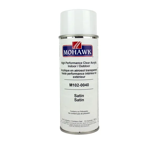 Mohawk M102-0040 High Performance Satin Clear Acrylic Indoor/Outdoor