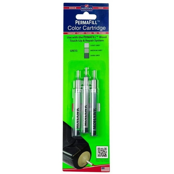 Mohawk Finishing Products M319-2302B Mohawk Permafill Cartridge, Light Grey/Medium Grey/Dark Grey, 3 Piece