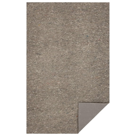 Mohawk Home 4' x 2' Rectangular Rug Pad, 3/8" Thick with Latex Rubber Gripper