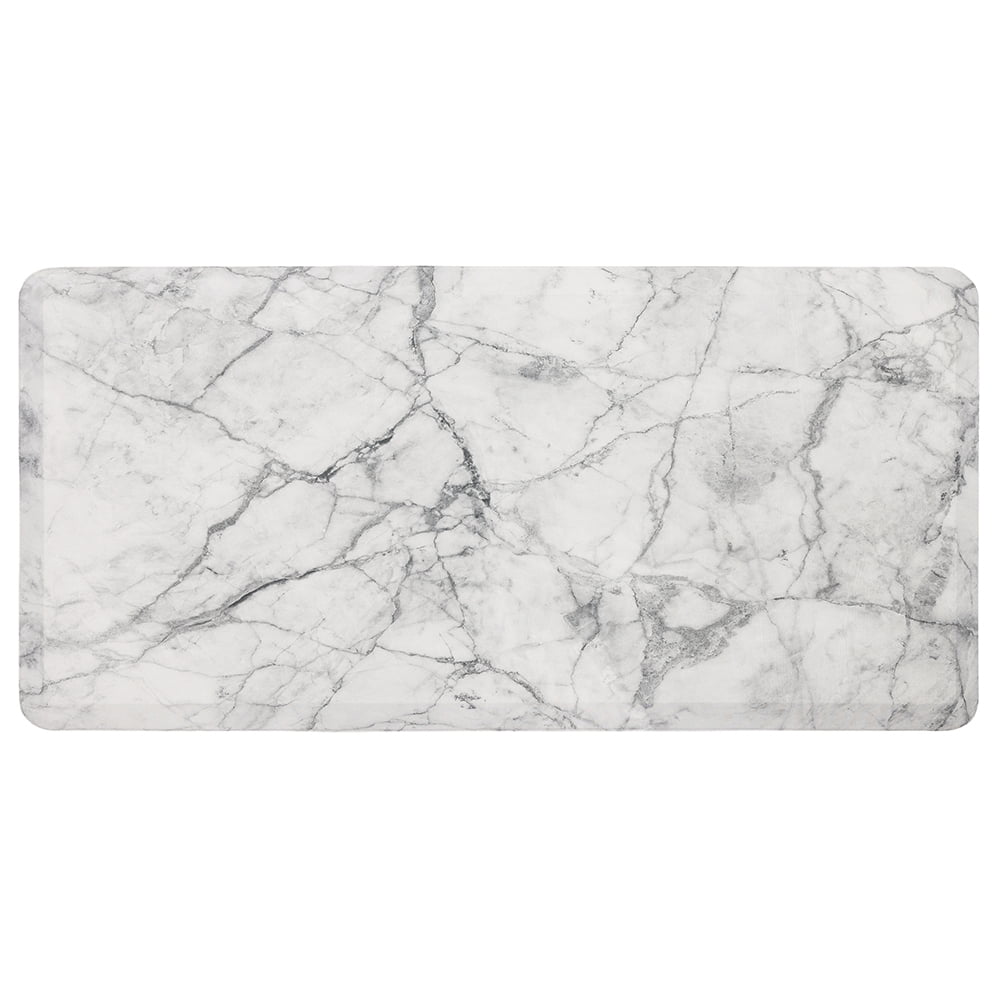Mohawk Home Abstract Marble White Kitchen Mat, 3' x 2'