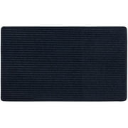 Mohawk Home All Purpose Low Pile Non-Slip Indoor/Outdoor Stain/Fade Resistant Ribbed Mat, Indigo, 1 6 x 2 6