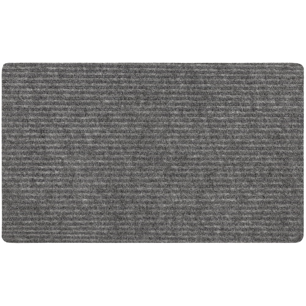 Mohawk Home All Purpose Polyester Ribbed Mat, Grey, 1' 6" x 2' 6