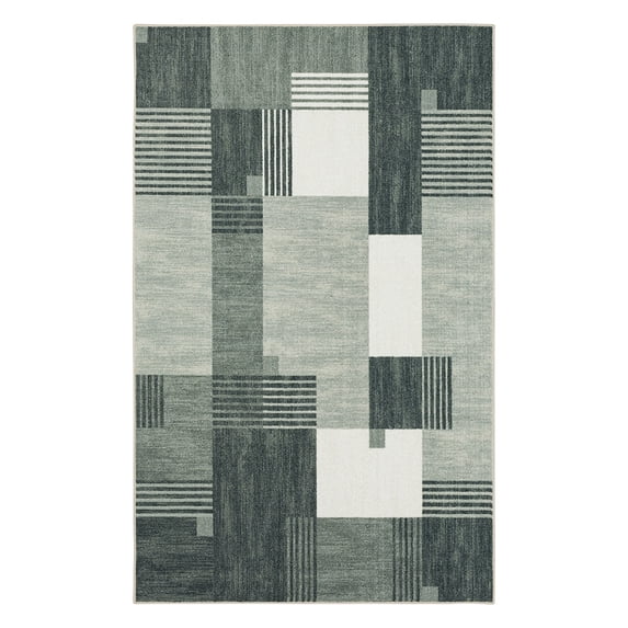Mohawk Home Alliance Indoor Geometric Area Rug, Grey, 6' x 9'