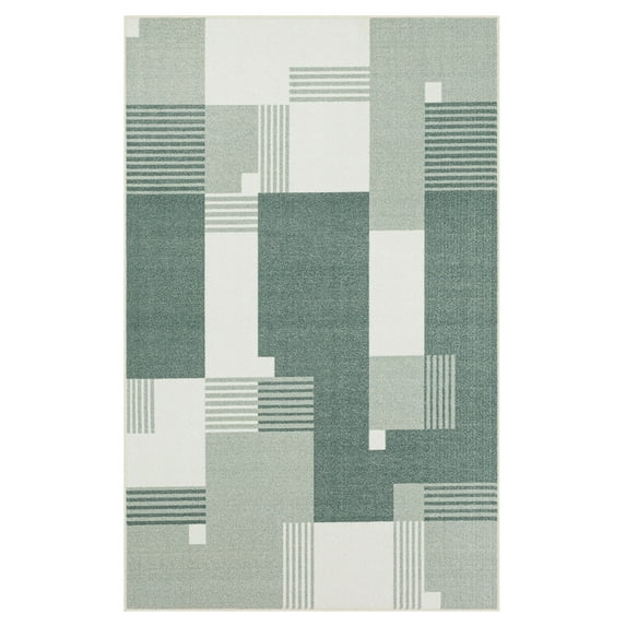 Mohawk Home Alliance Indoor Geometric Area Rug, Light Grey, 6' x 9'