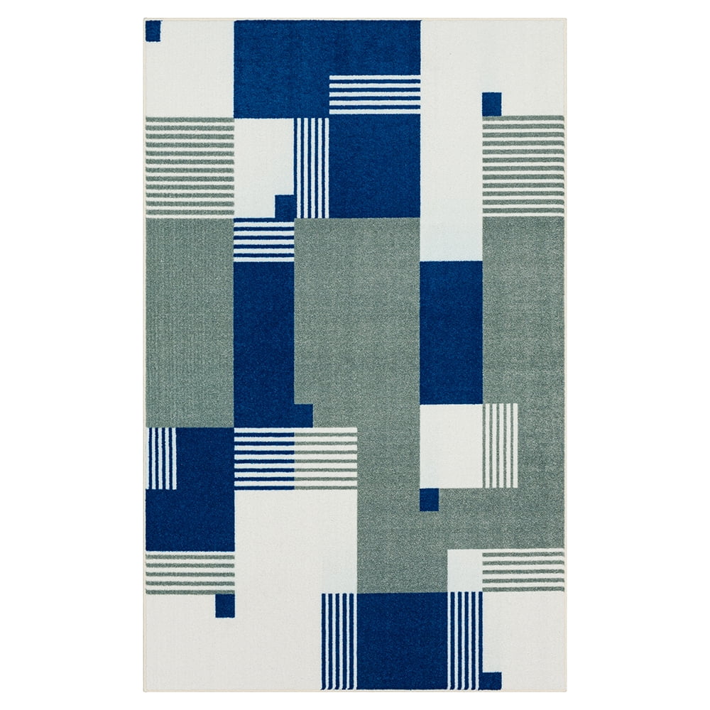 Mohawk Home Alliance Indoor Geometric Area Rug, Royal, 5' x 8'
