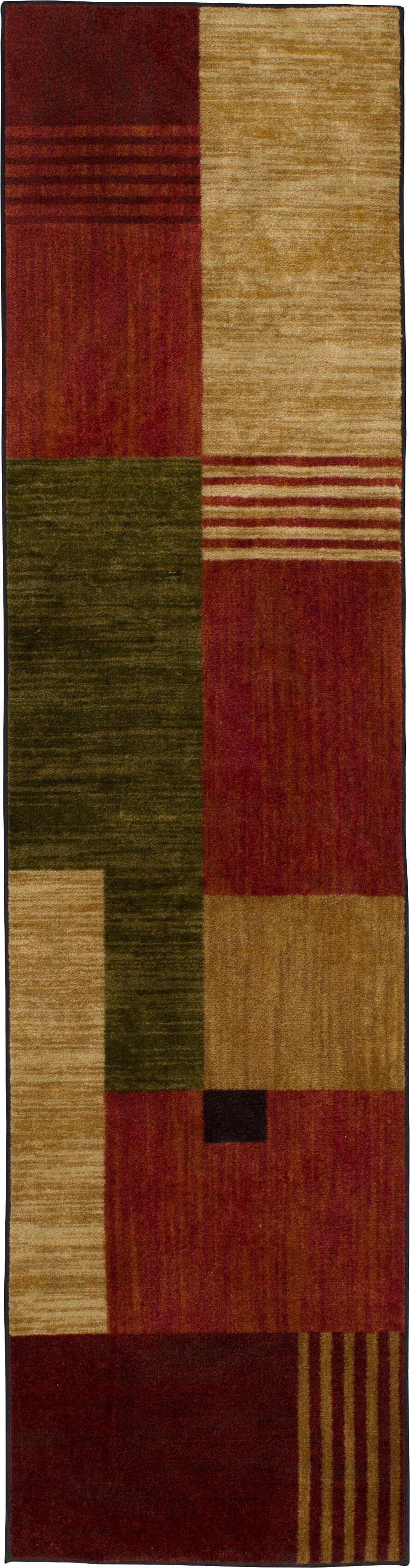 Mohawk Home Alliance Low Pile Non-Slip Stain/Fade Resistant Indoor Area Rug,Multi,2' x 5'