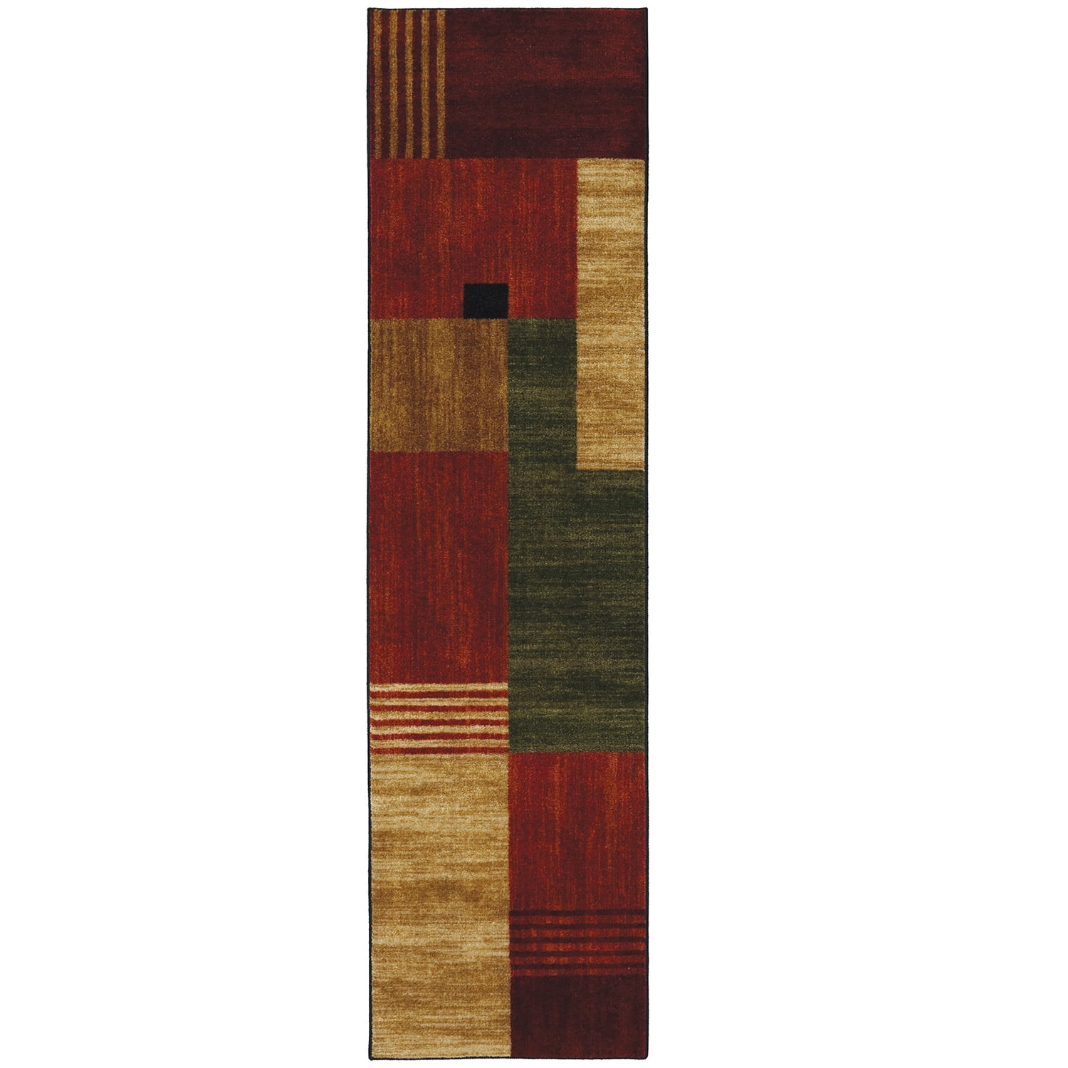 Alliance Multi Geometric Synthetic Rectangle Runner Rug