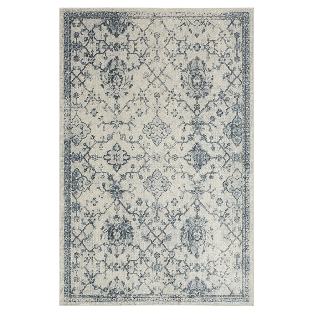 Mohawk Home Arete Floral Indoor Polyester Area Rug, Blue, 5'3" x 8'