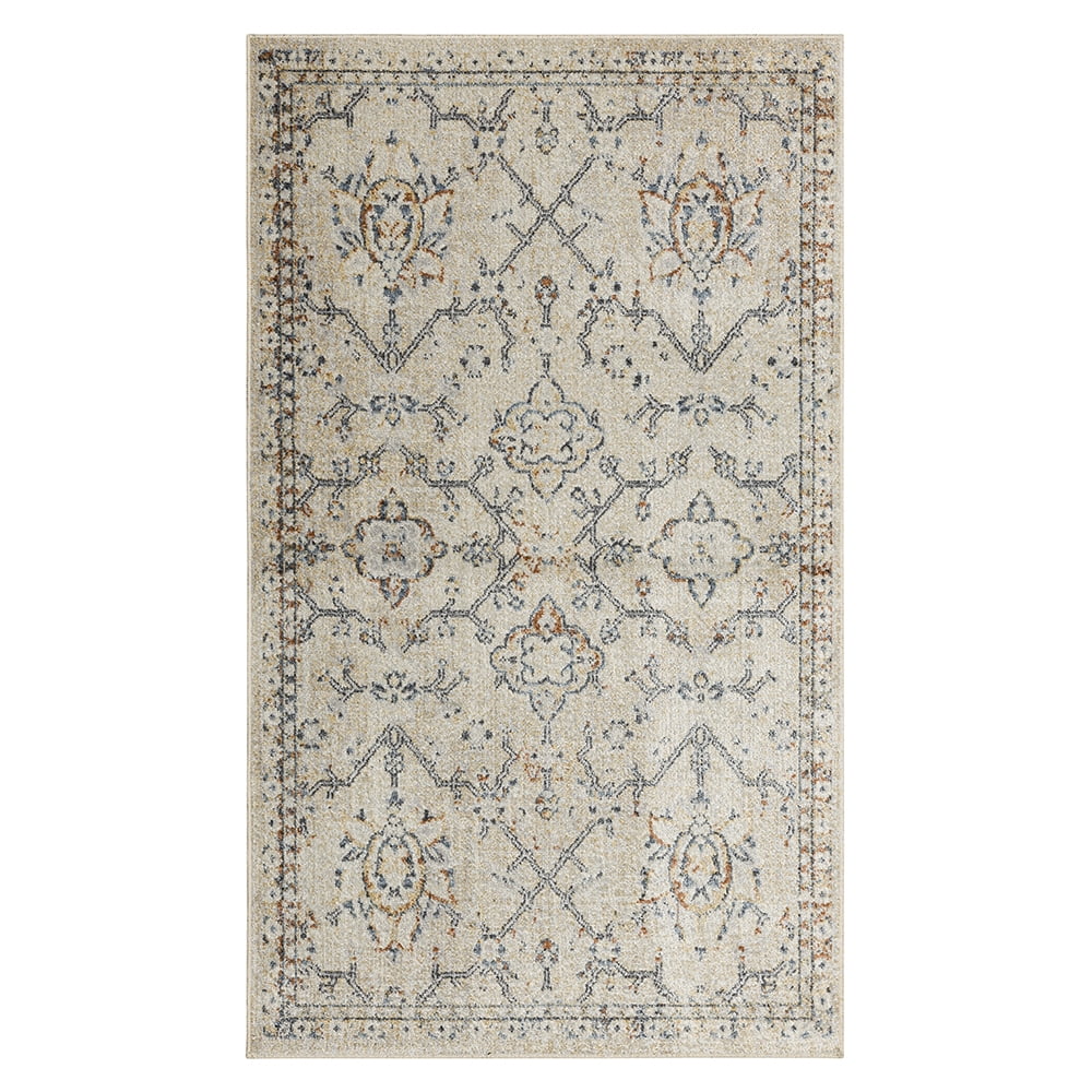 Mohawk Home Arete Floral Indoor Polyester Area Rug, Cream, 2'11" x 5'