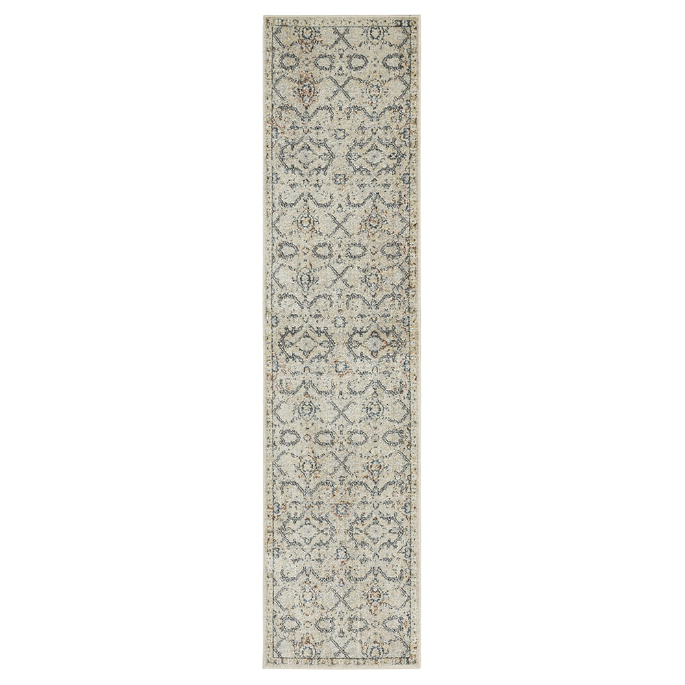 Mohawk Home Arete Floral Indoor Polyester Runner Rug, Cream, 2' x 8'