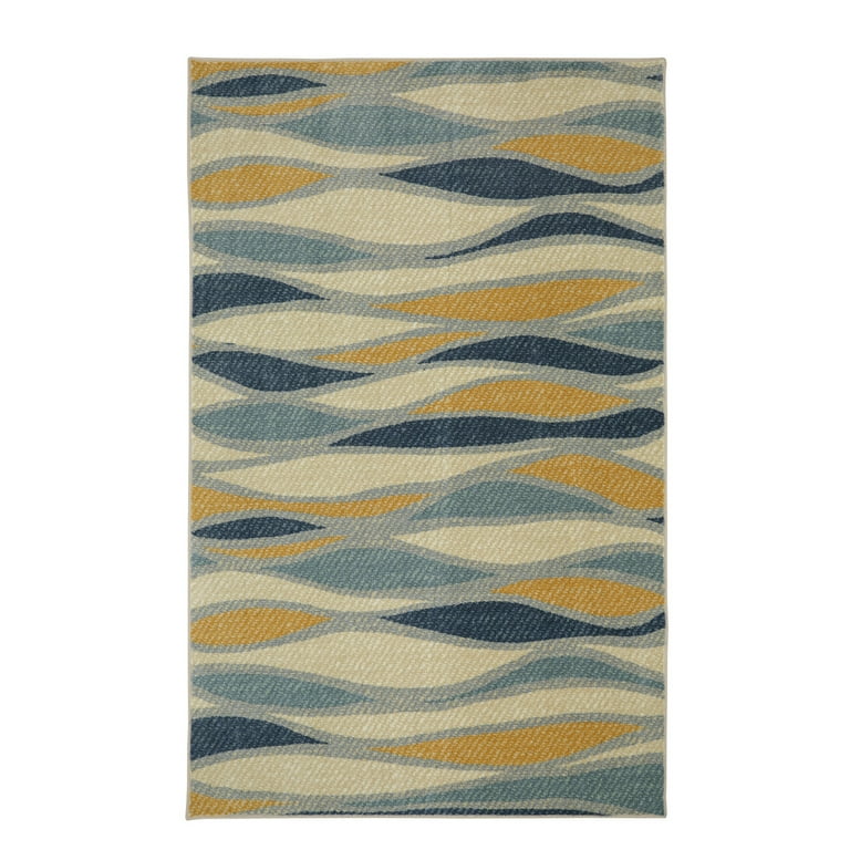 Mohawk Home Aurora 5 x 8 Yellow Indoor Geometric Kids Area Rug Mohawk Home Aurora 5 x 8 Yellow Indoor Geometric Kids Area Rug