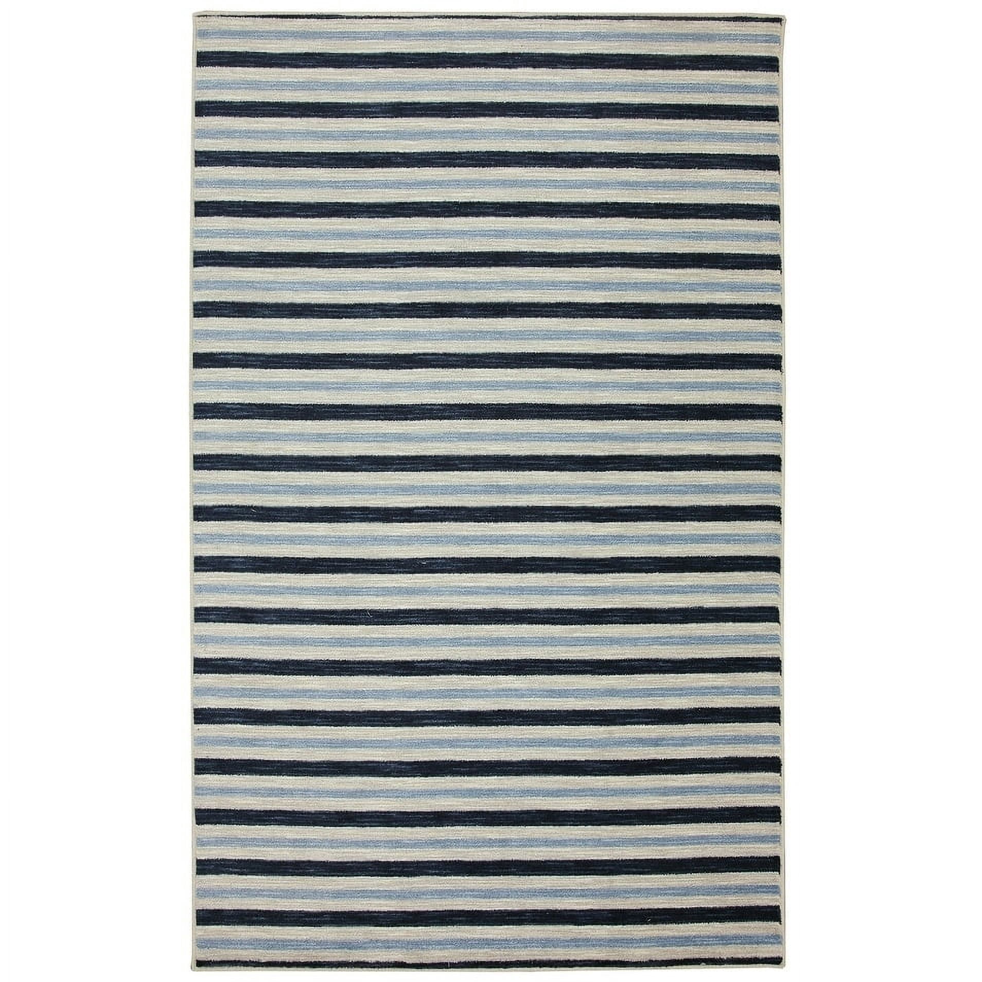 Monterey Rug Mohawk Home Aurora Monterey Stripe Blue Printed Area Rug, 7'6