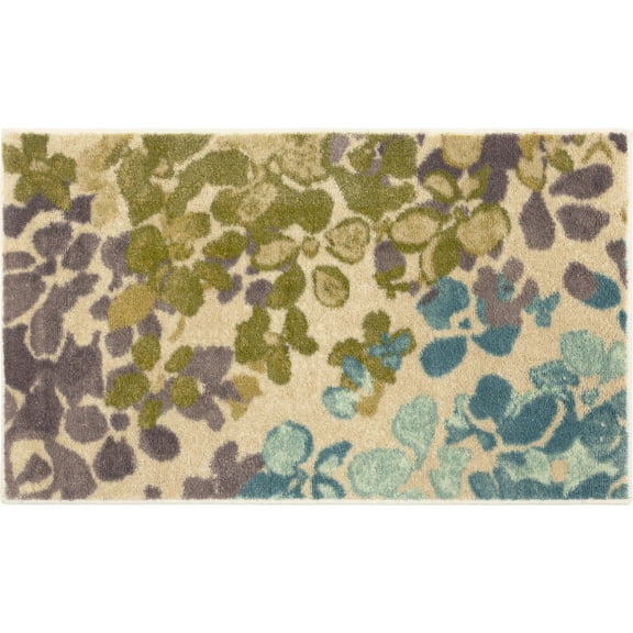 Mohawk Home Radiance Aqua Low Pile Non-Slip Stain/Fade Resistant Indoor Area Rug, 1' 8" x 2' 10"