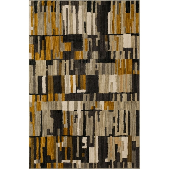 Mohawk Home Bacchus Woven Indoor Polyester Area Rug, Mustard, 8' x 11'