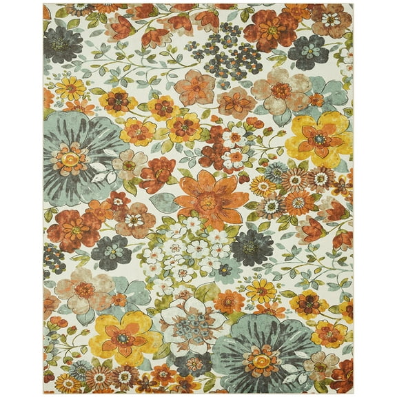 Mohawk Home Blossoms Printed Area Rug, Multi, 10' x 14'