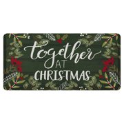 Mohawk Home Casual Green Polyester Kitchen Floor Mats, 1' 8" x 3' 6"