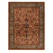 Mohawk Home Celine Low pile Durable Latex Backed Stain/Fade Resistant Recycled Polyester Area Rug, Burnt Sienna, 2 x 4