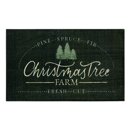 Mohawk Home Christmas Tree Farm, Area Rug, Black, 2' 6" X 4' 2"