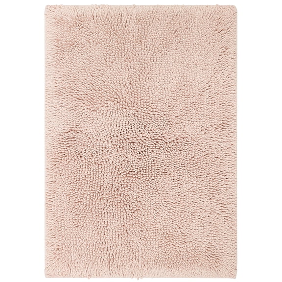 Mohawk Home Classic Cotton Plush Stain/Fade Resistant Non-Slip Washable Bath Mat, Blush, 1' 5" X 2'
