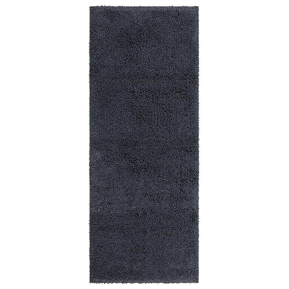 Mohawk Home Classic Cotton Plush Stain/Fade Resistant Non-Slip Washable Bath Mat, Charcoal, 2' X 5'