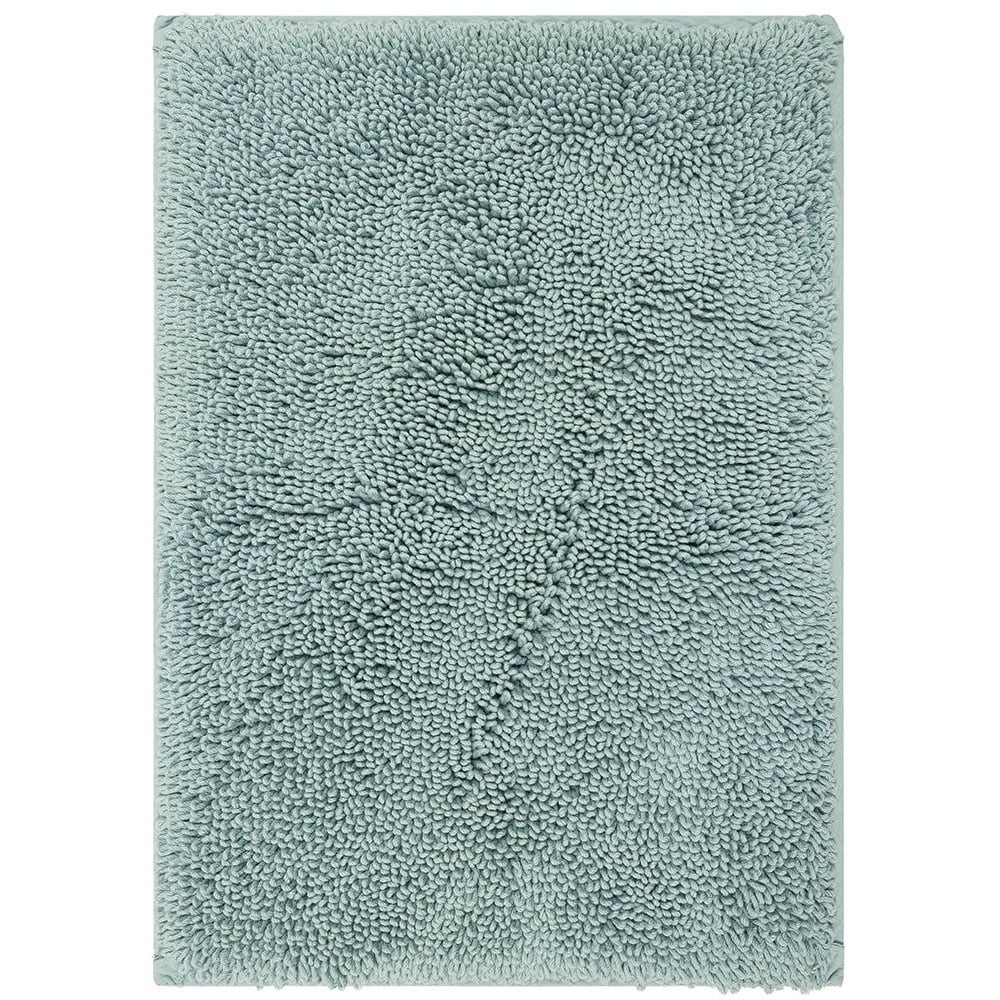 Glacier Homespun Cotton 34" Bath Mat with Non-Slip Backing