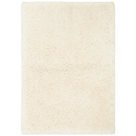 Mohawk Home Classic Cotton Plush Stain/Fade Resistant Non-Slip Washable Bath Mat, Parchment, 2' 3" X 3' 9"