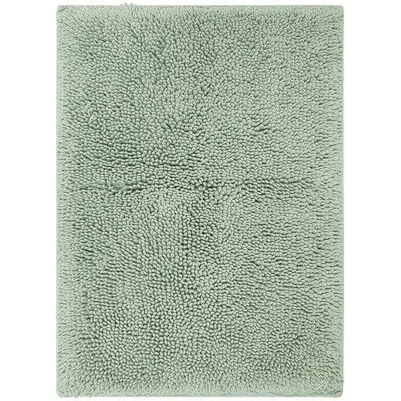Mohawk Home Classic Cotton Plush Stain/Fade Resistant Non-Slip Washable Bath Mat, Seaglass, 1' 9" X 2' 10"