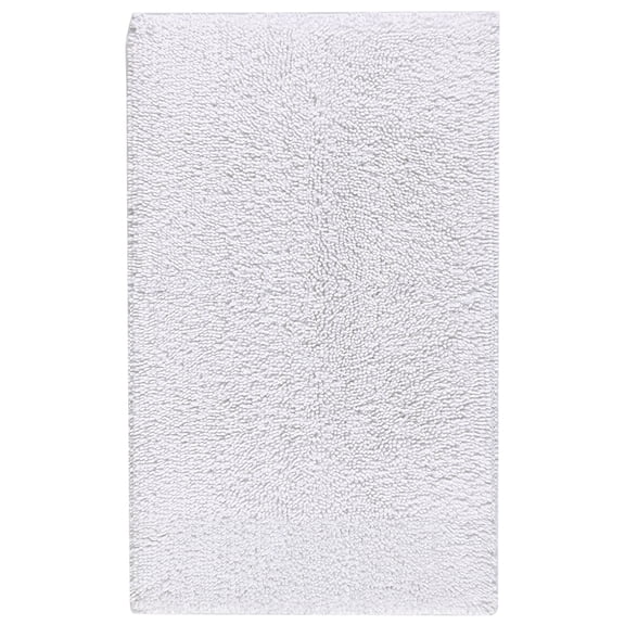Mohawk Home Classic Cotton Plush Stain/Fade Resistant Non-Slip Washable Bath Mat, White, 1' 5" X 2'