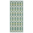 thumbnail image 1 of Mohawk Home Clemente Geo Outdoor Area Rug, Teal, 2' 6" x 6', 1 of 9
