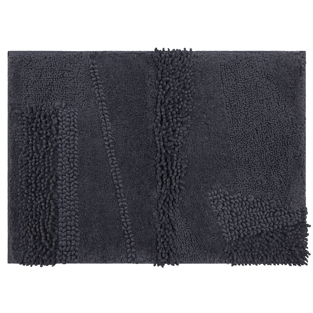 Mohawk Home Composition Bath 21-in x 34-in Silver Cotton Bath Mat in the Bathroom  Rugs & Mats department at