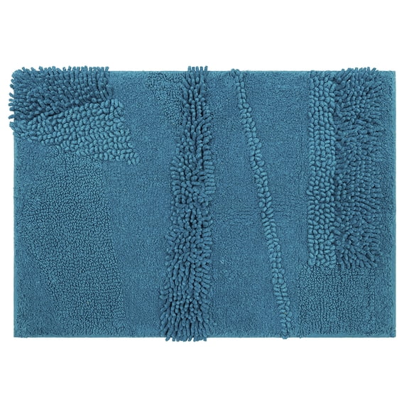 Mohawk Home Composition Cotton Bath Mat, Fiesta Teal, 1' 9" x 2' 10"