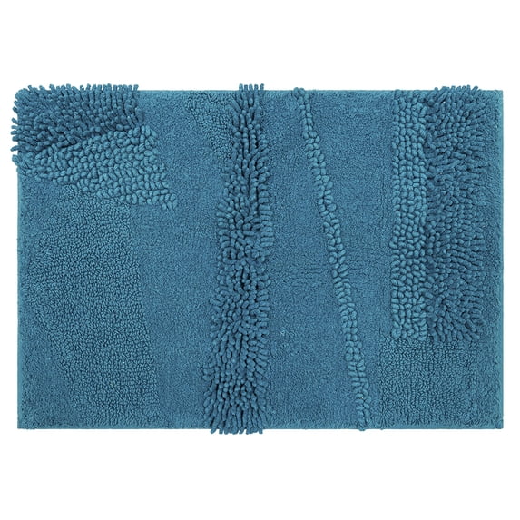 Mohawk Home Composition Cotton Bath Mat, Fiesta Teal, 1' 9" x 2' 10"